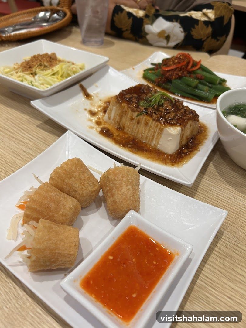 Table with various dishes