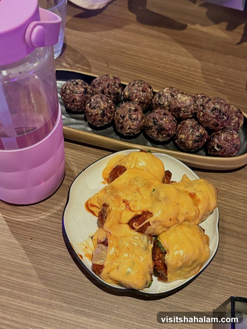 Food on a table