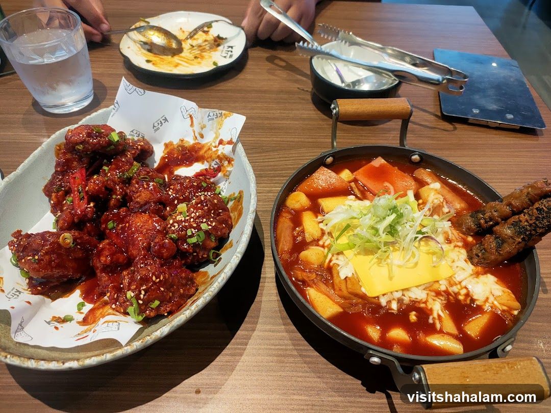 Korean Fried Chicken and Tteokbokki