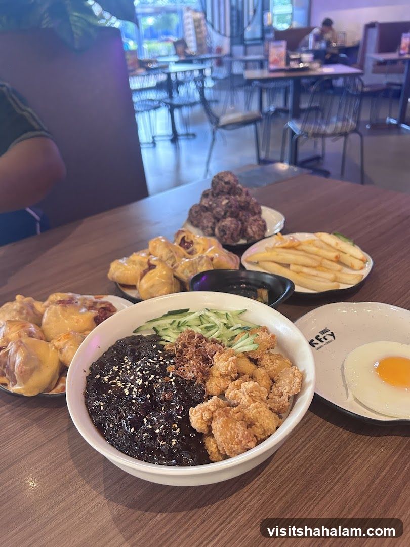 Table with various dishes