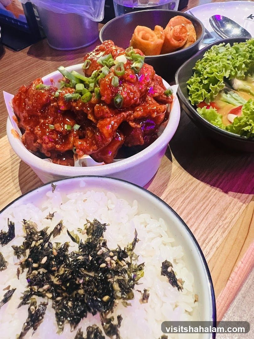 Korean Fried Chicken Meal