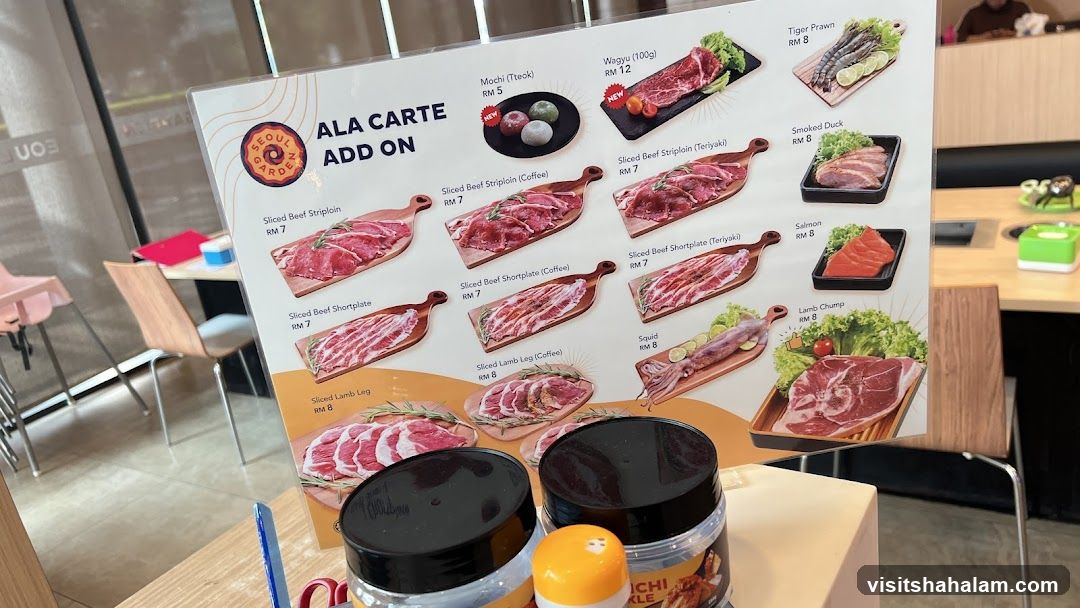 Seoul Garden Ala Carte Add On