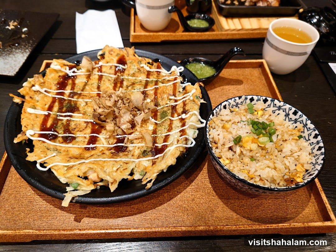Okonomiyaki and Fried Rice