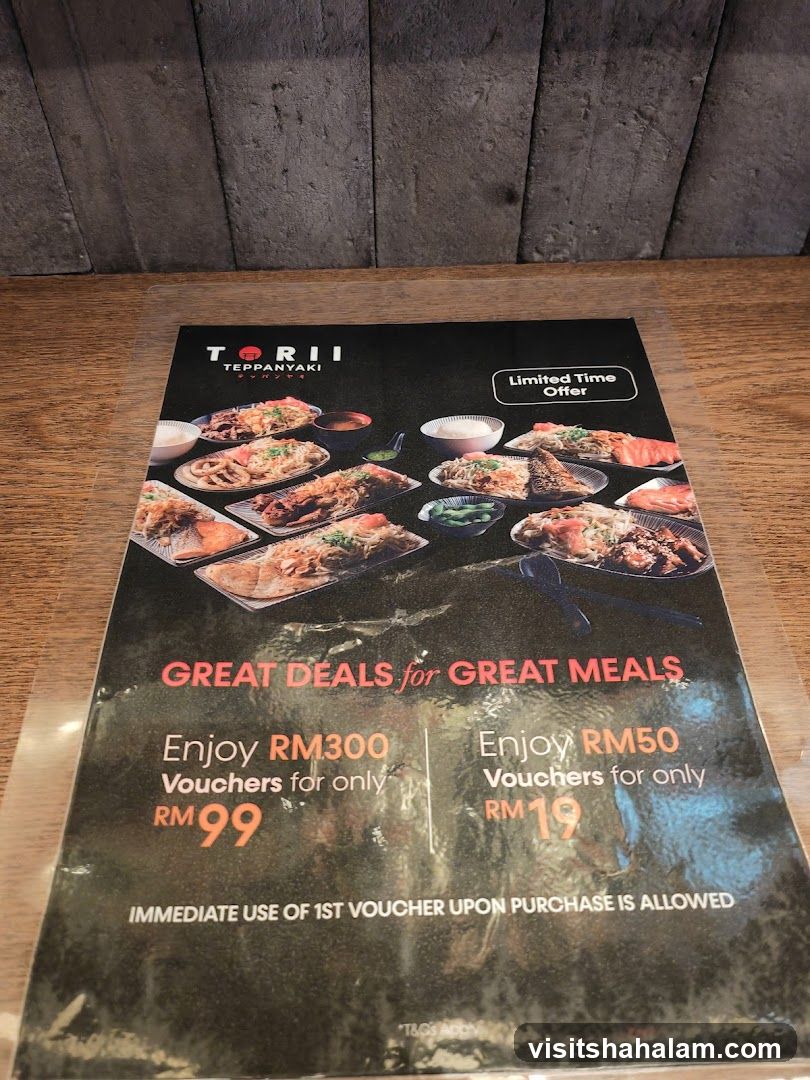 Torii Teppanyaki Limited Time Offer