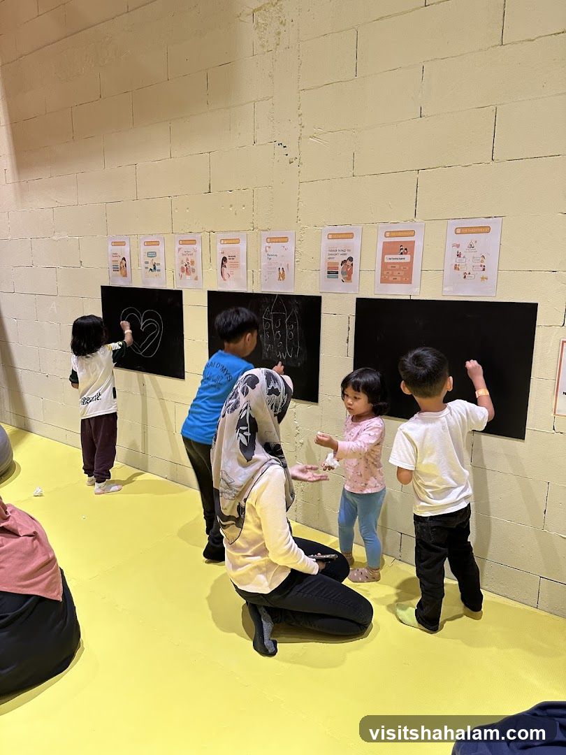 Children Drawing on Chalkboards