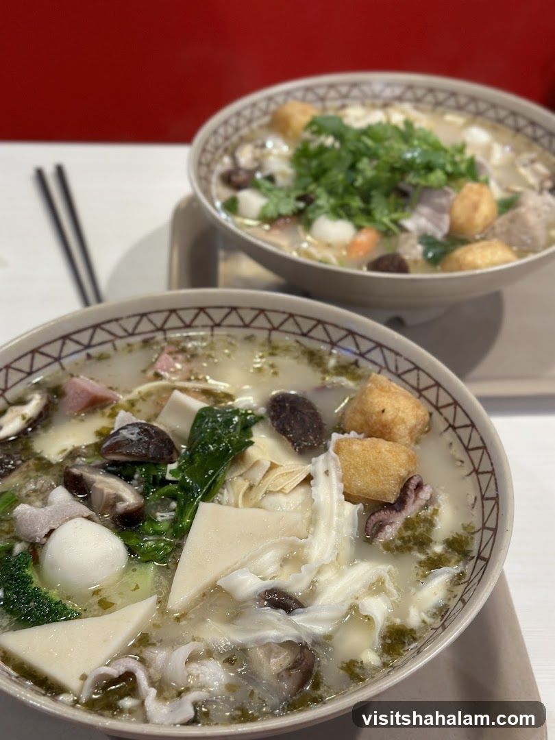 Two Bowls of Noodle Soup