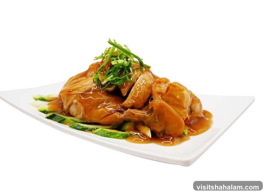 Poached Chicken with Sauce