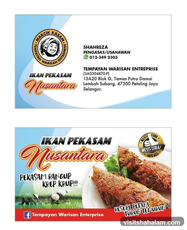 Ikan Pekasam Nusantara Business Card and Flyer