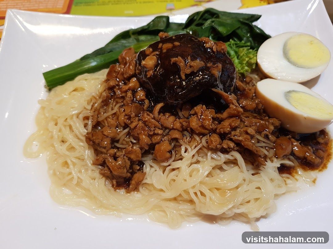 Braised Pork Noodles with Egg