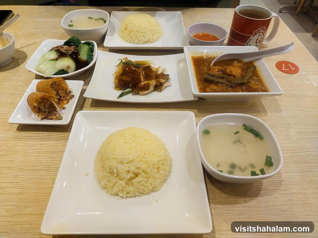 Hainanese Chicken Rice Meal