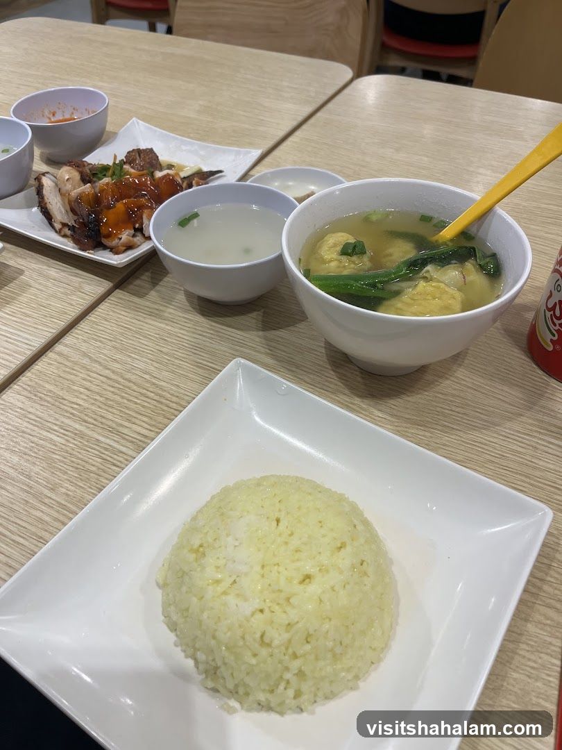 Hainanese Chicken Rice Meal