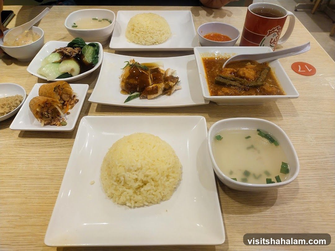 Hainanese Chicken Rice Meal