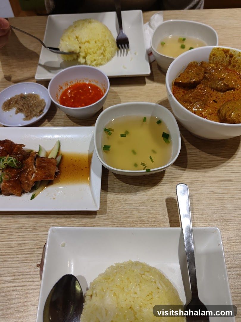Hainanese Chicken Rice and Curry