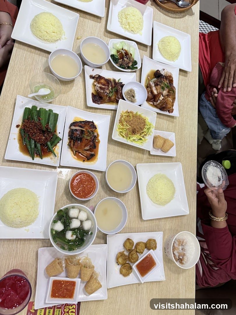 A table full of food