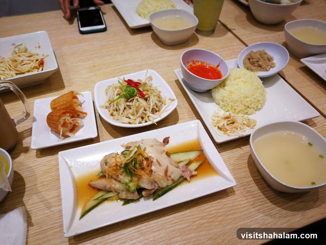 Hainanese Chicken Rice Meal