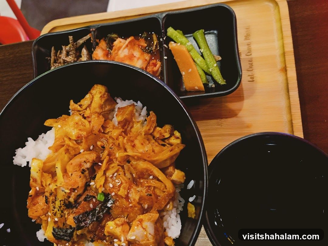 Korean Chicken and Rice Bowl