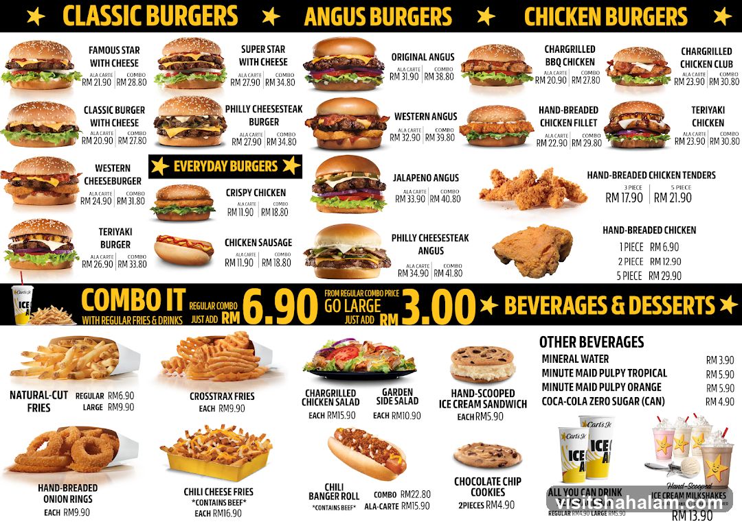 Carl's Jr. Menu