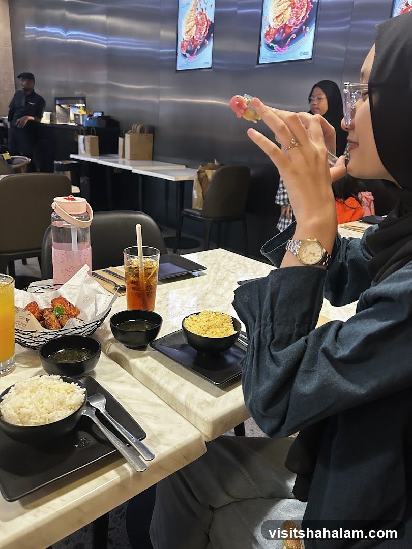 Diners Enjoying a Meal