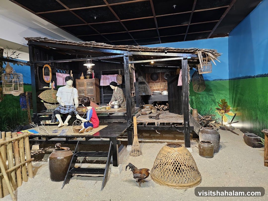 Traditional Village Scene Diorama