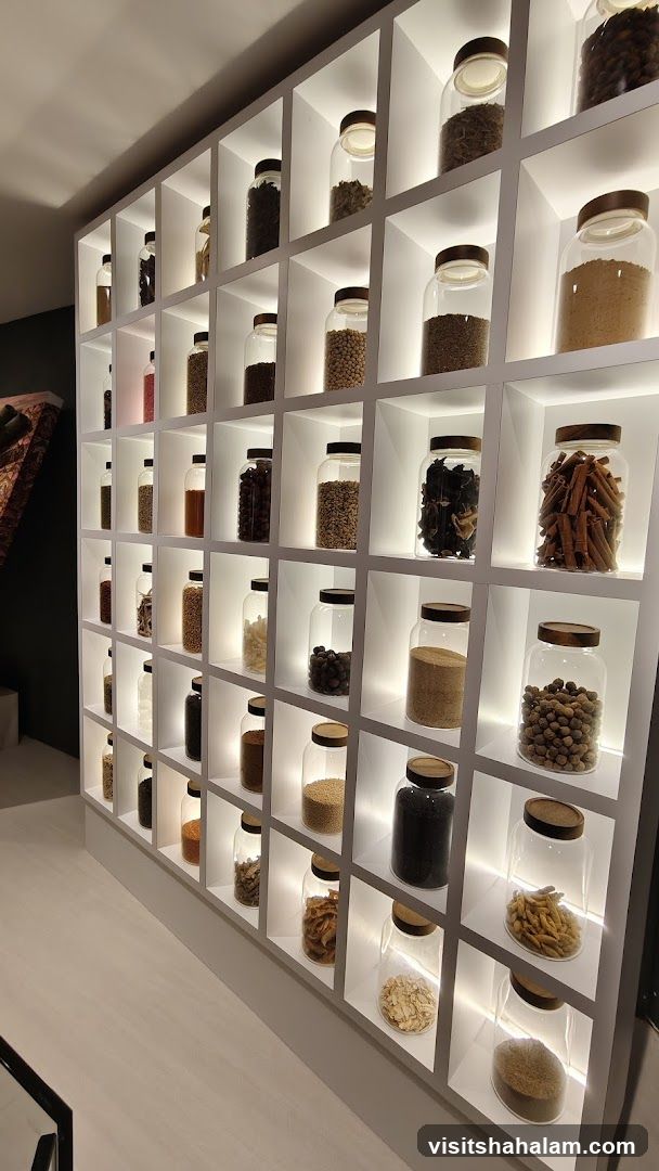 Display of Spices and Grains