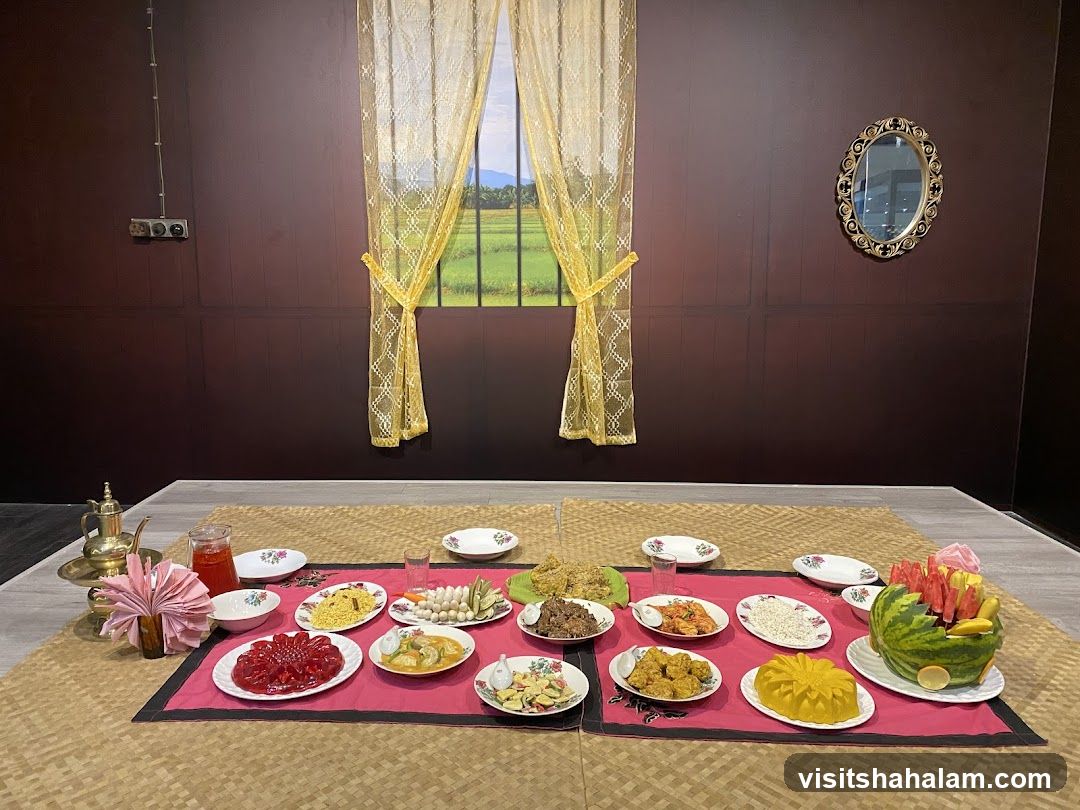 Table Setting with Food