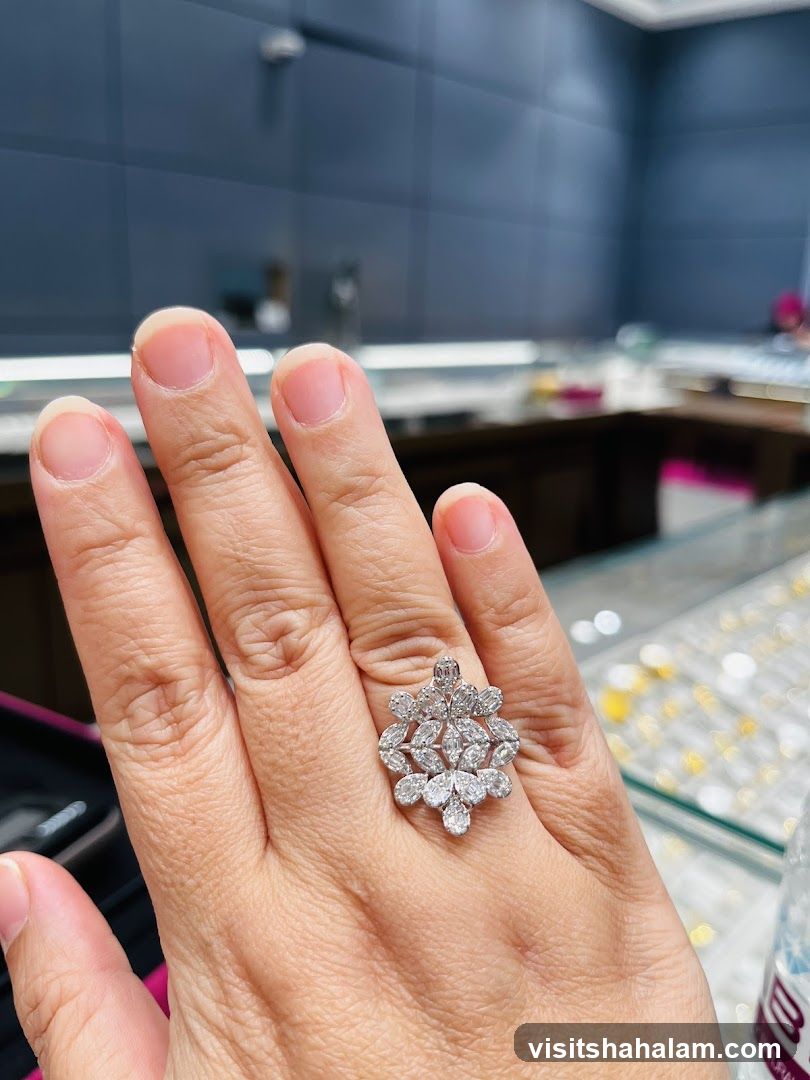 Diamond Ring on Hand