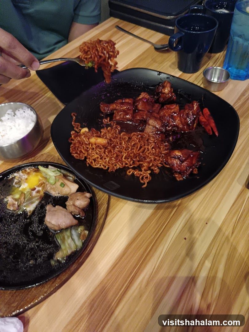 Food on a wooden table