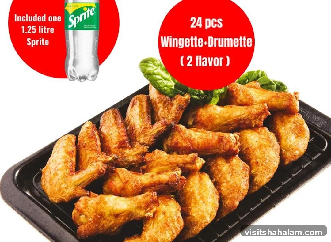 Chicken Wings and Sprite