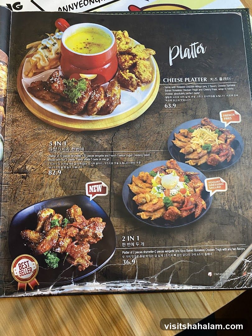 Platter Menu