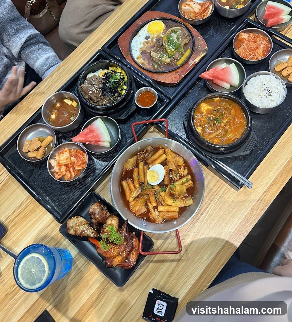 Korean Food Spread