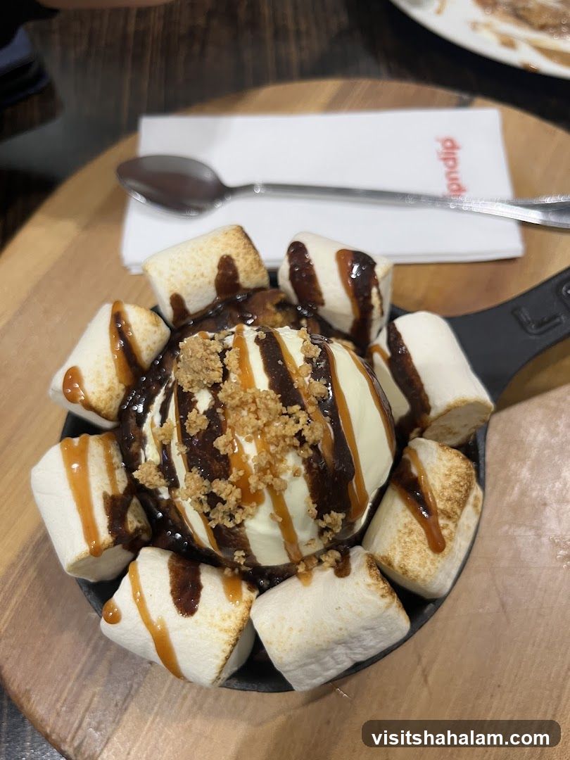 Dessert with Marshmallows and Ice Cream
