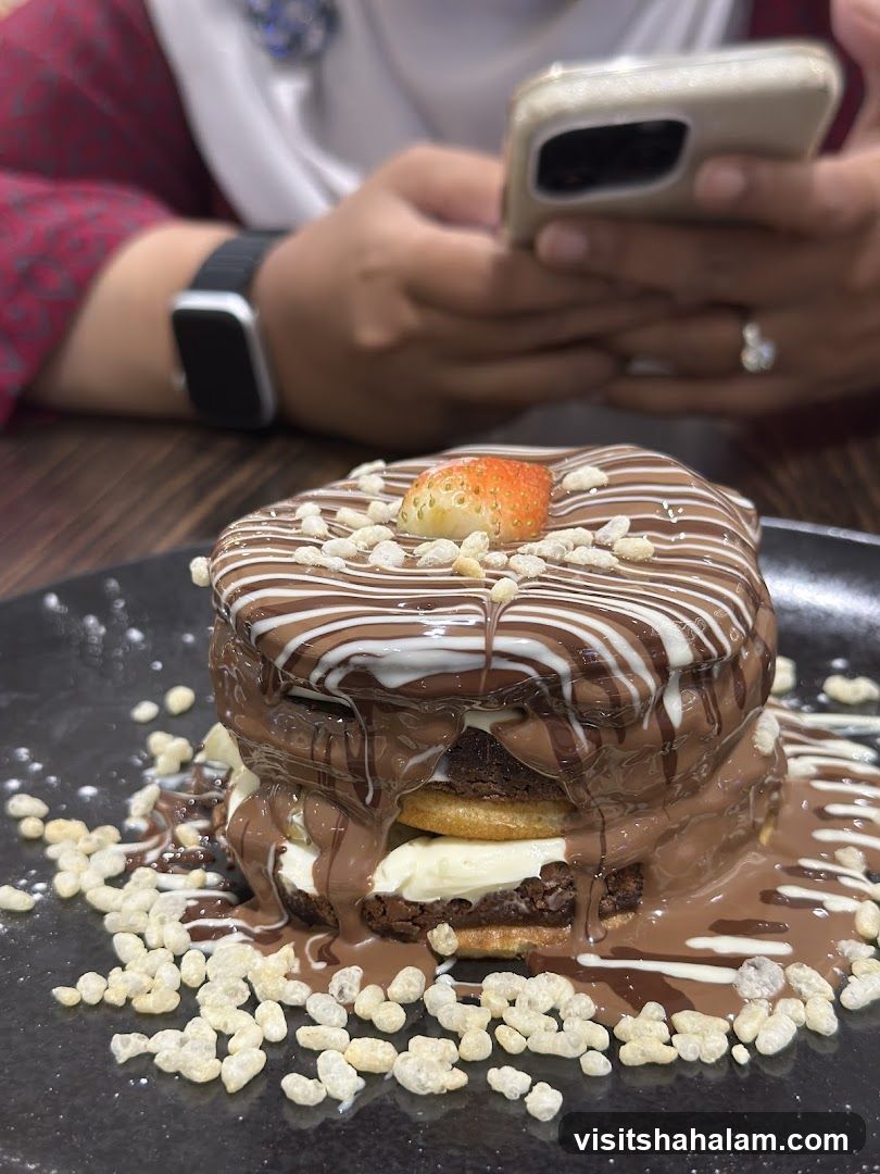Dessert with Chocolate and Strawberry