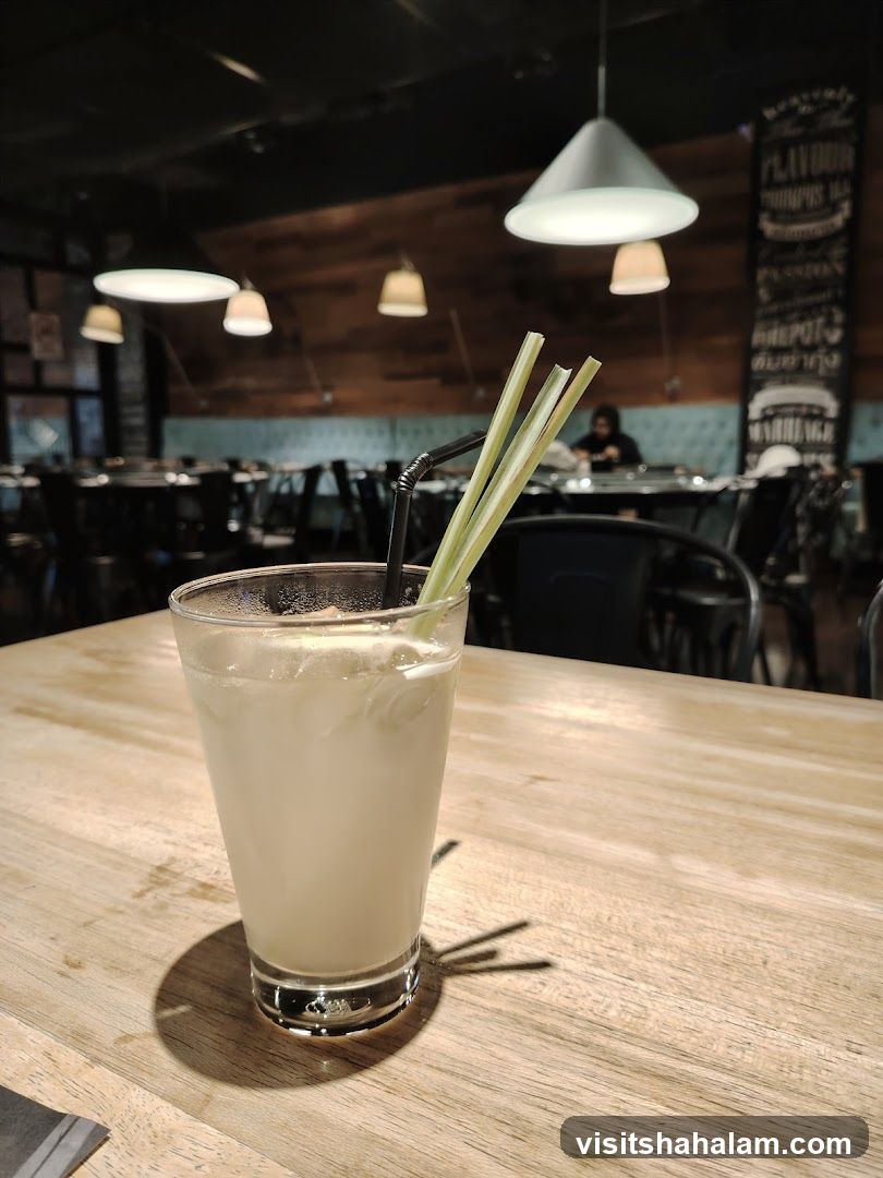 Drink on a wooden table