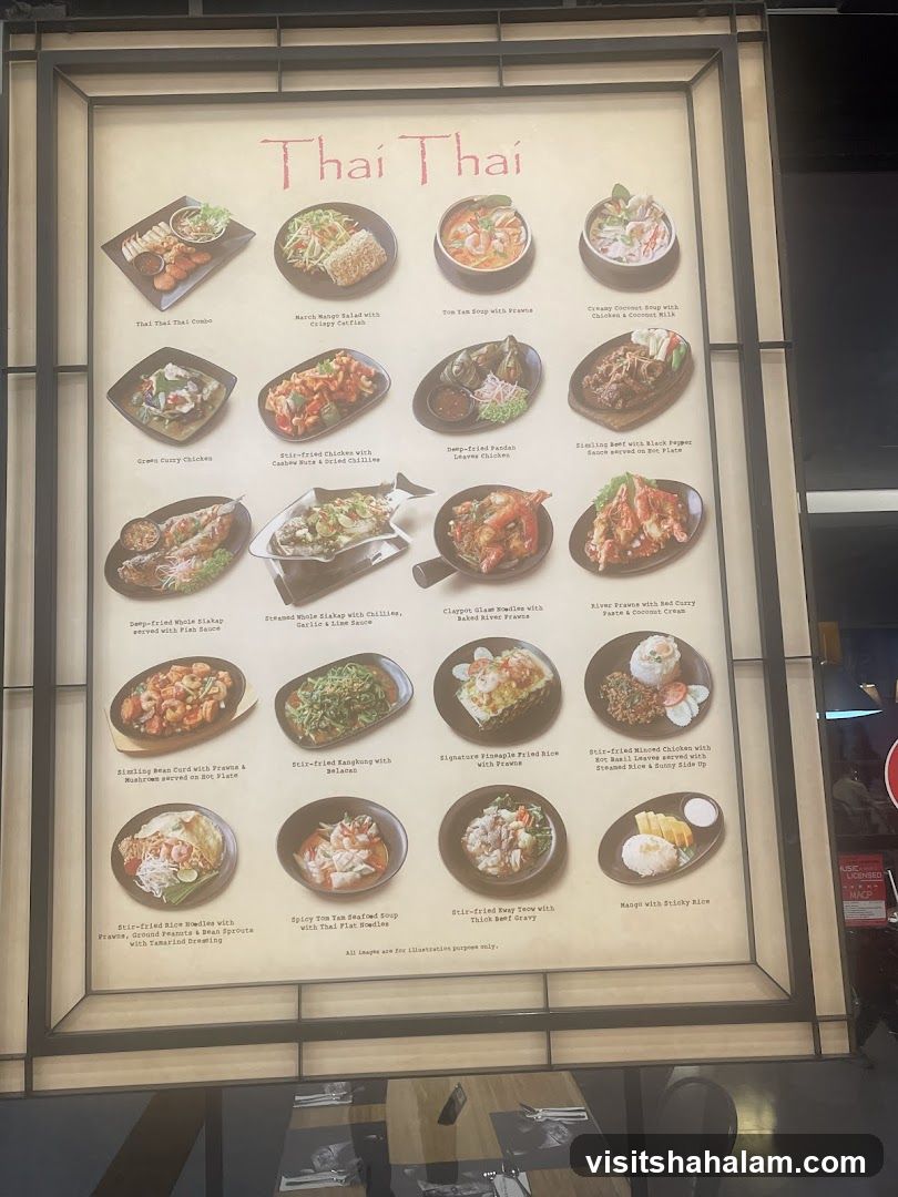 Thai Thai Menu