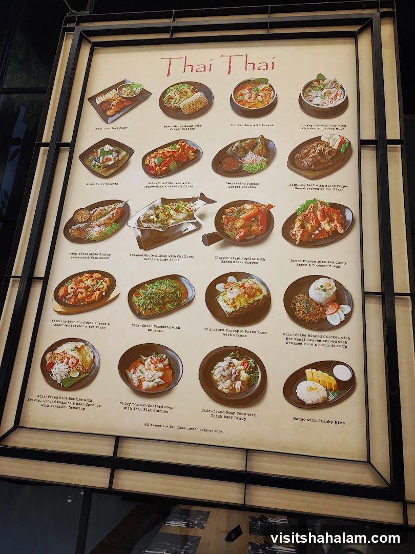 Thai Thai Menu
