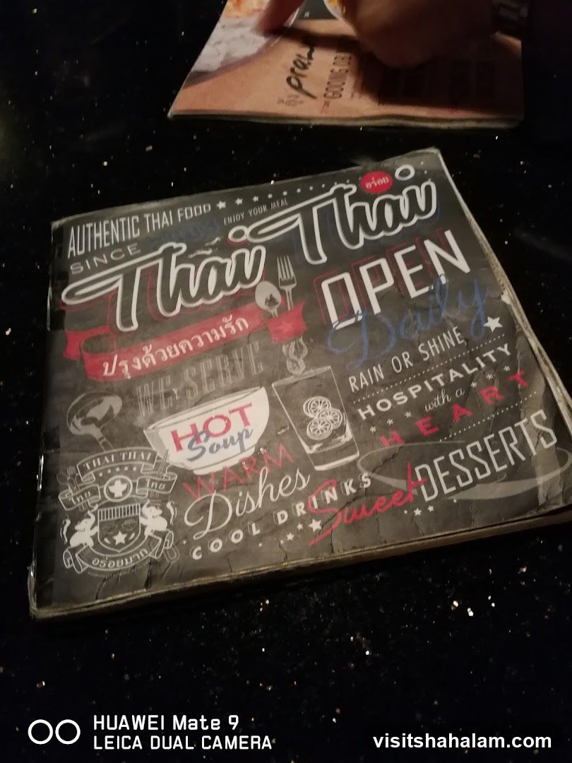 Thai Thai Menu