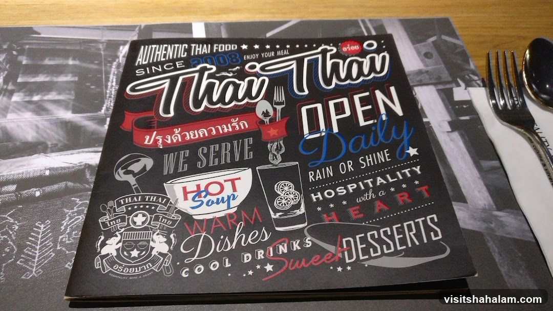 Thai Thai Menu