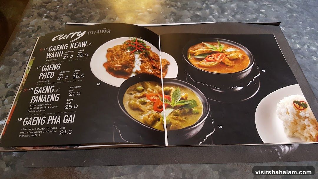 Curry Menu