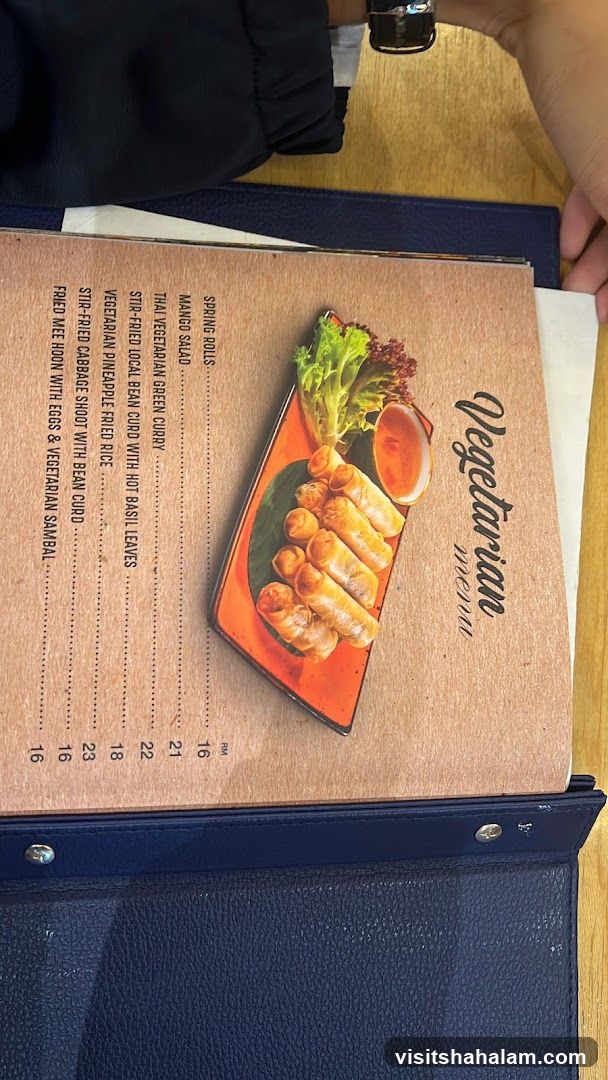 Vegetarian Menu