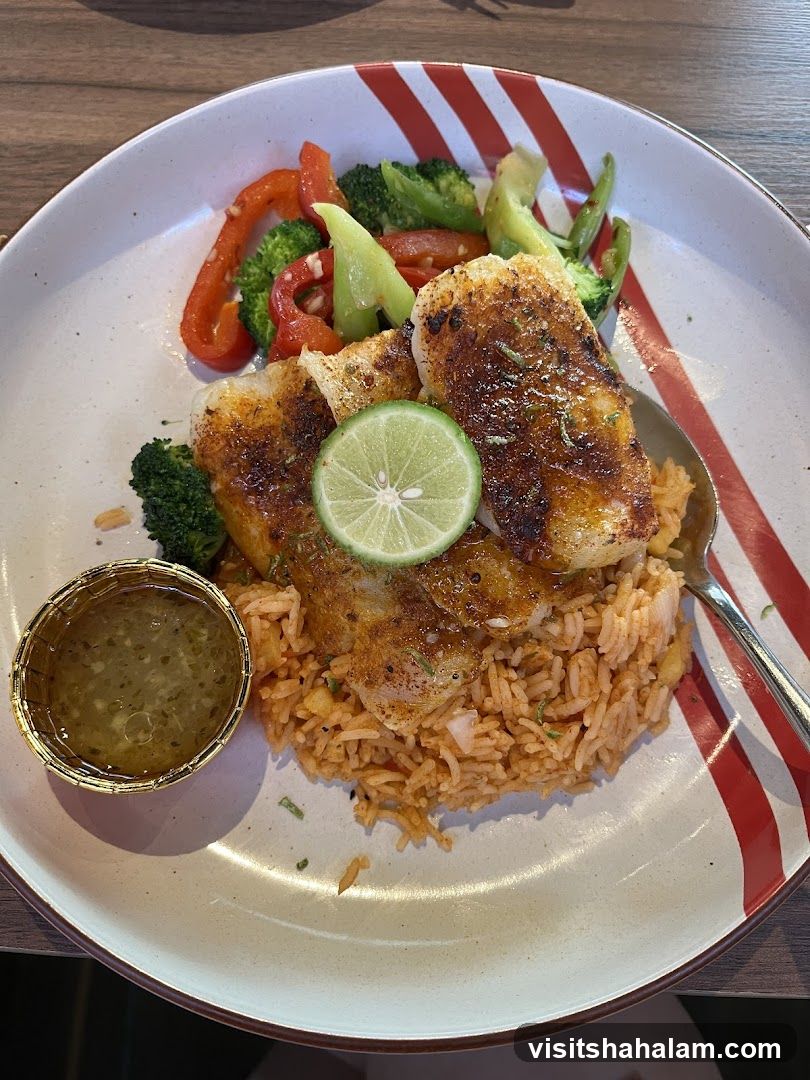 Fish with Rice and Vegetables