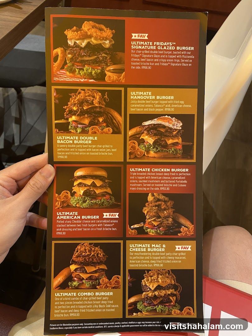 Friday's Ultimate Burgers