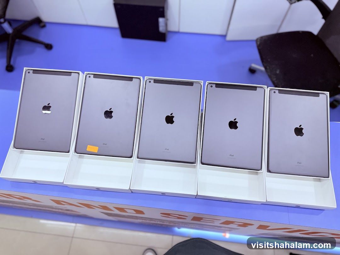 Five iPads in Boxes