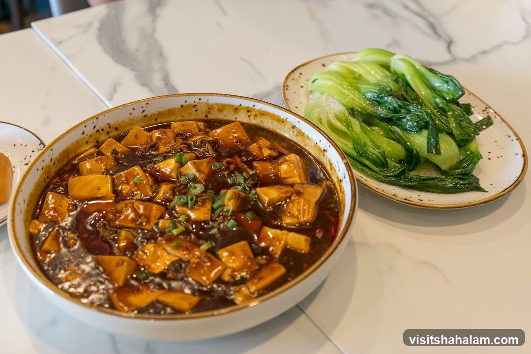 Mapo Tofu and Bok Choy