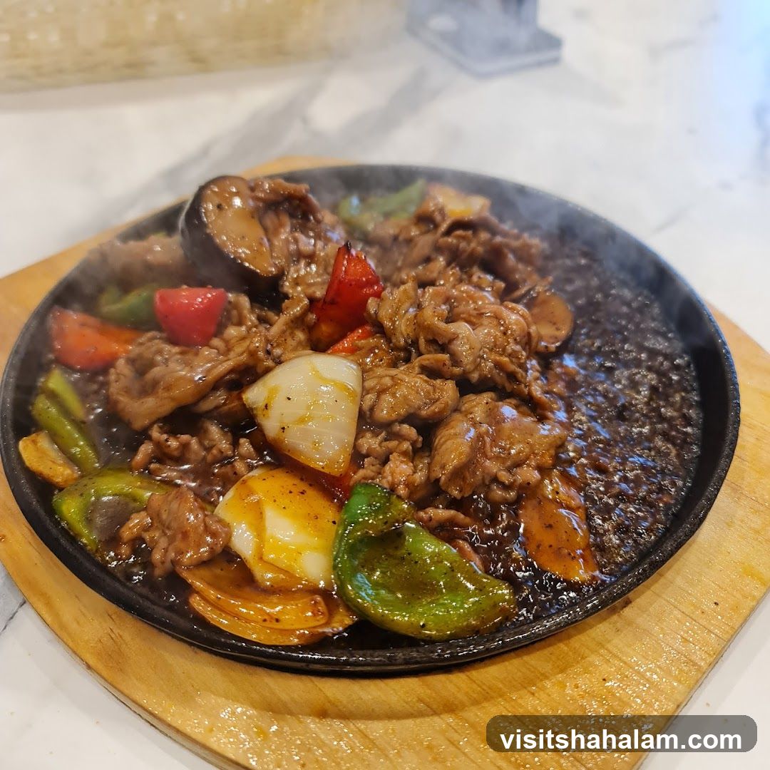 Sizzling Beef and Vegetable Platter