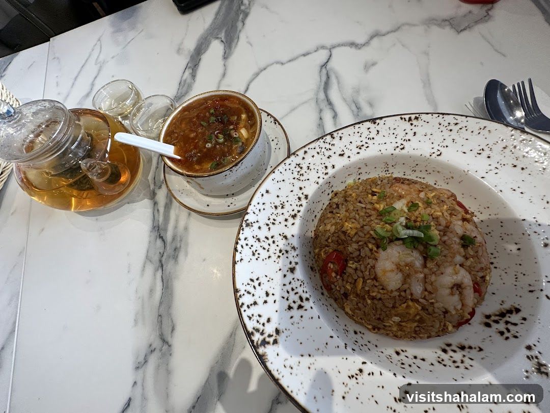 Shrimp Fried Rice and Soup