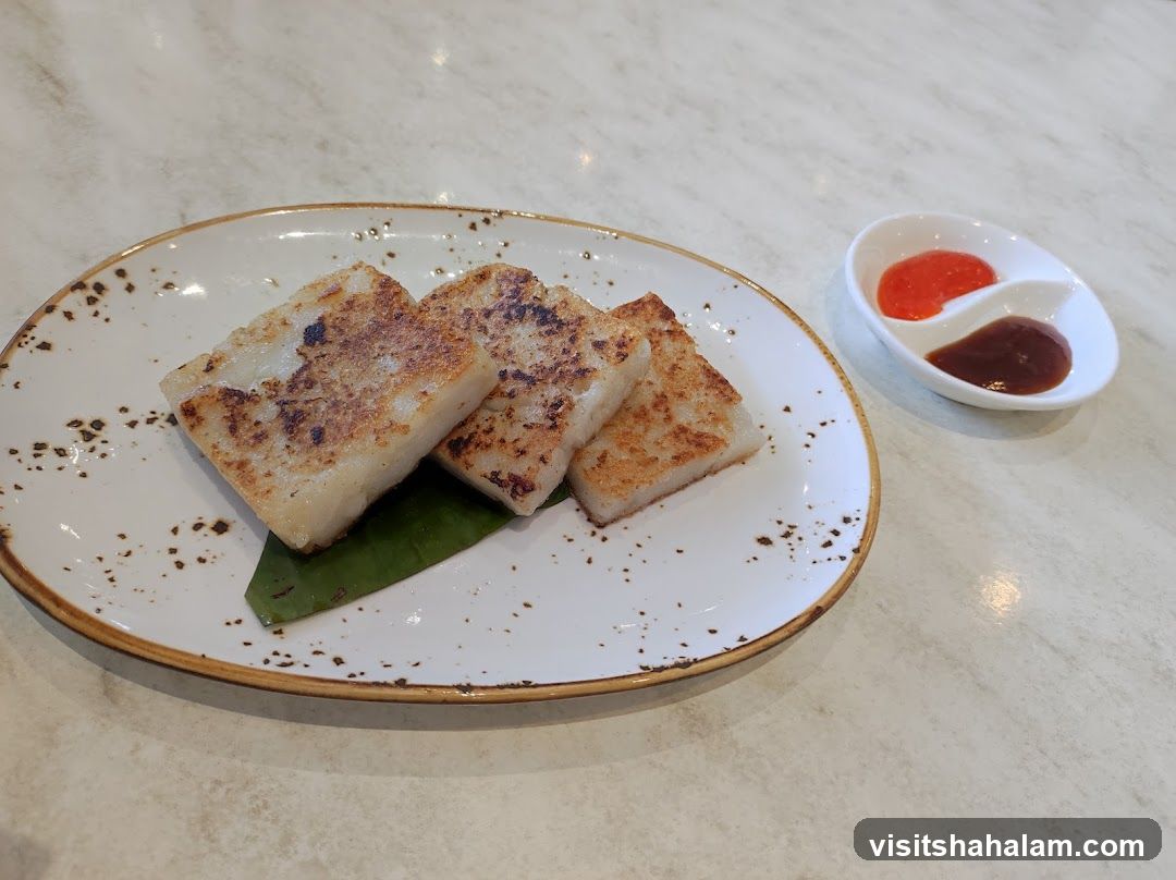 Pan-fried Turnip Cake with Sauces