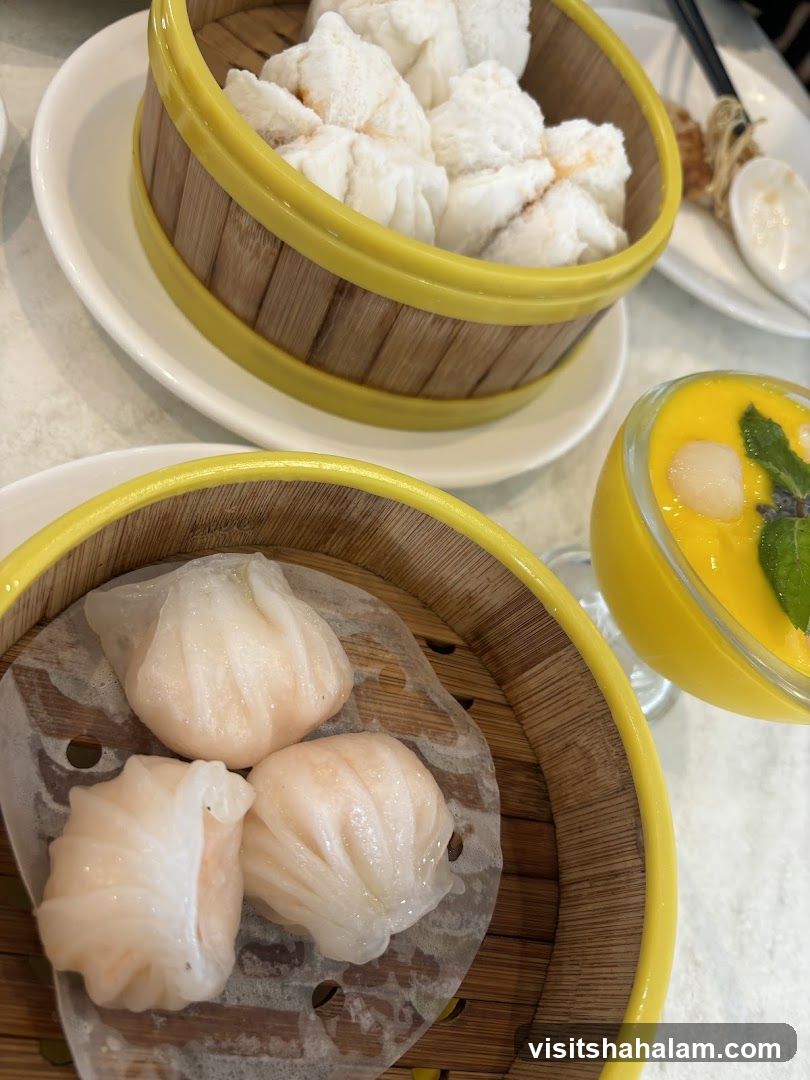 Dim Sum and Mango Dessert