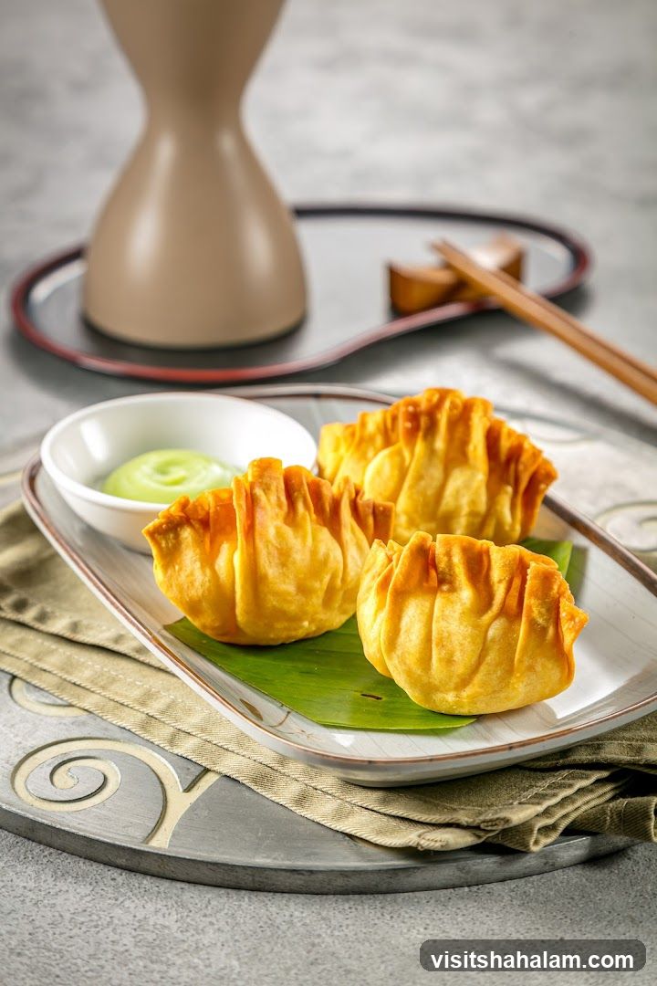 Fried Dumplings with Dipping Sauce