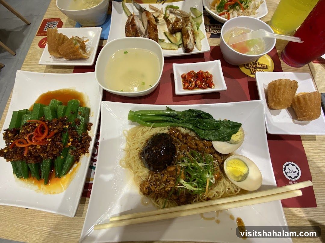 Table with various dishes