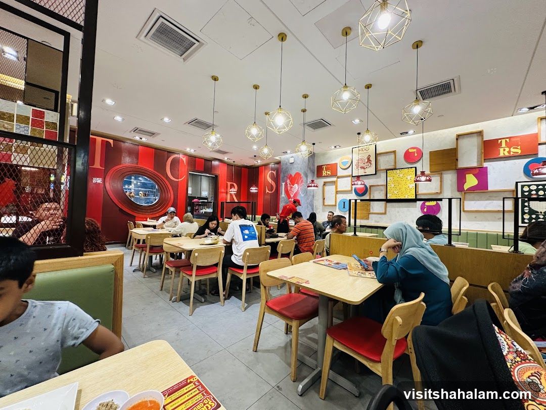 Restaurant Interior with Diners